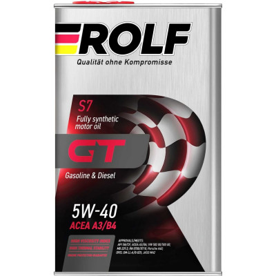 Моторное масло Rolf GT 5W-40 SN/CF 322234