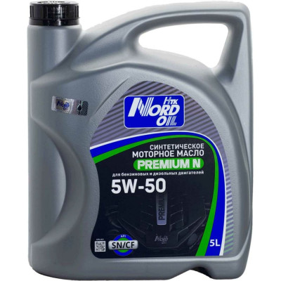 Моторное масло NORD OIL Premium N 5W-50 SN/CF NRL061