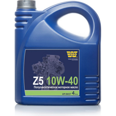 Полусинтетическое моторное масло WEGO Z5 10W-40 SN/CF 4627089061812
