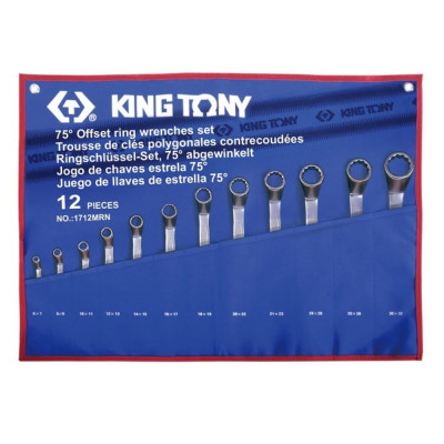Набор накидных ключей KING TONY 1712MRN