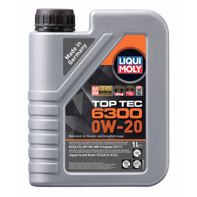 НС-синтетическое моторное масло LIQUI MOLY Top Tec 6300 0W-20 SN C5 21216