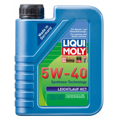 Моторное масло LIQUI MOLY Leichtlauf HC 7 5W-40; SN; A3/B4; 1382