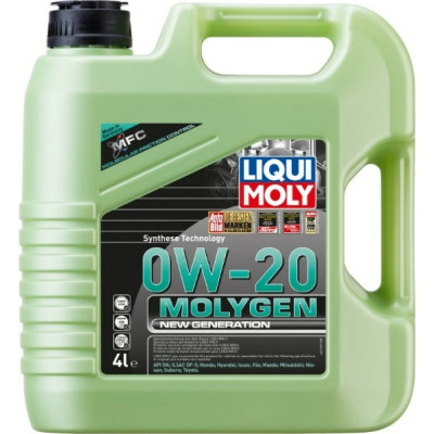 НС-синтетическое моторное масло LIQUI MOLY Molygen New Generation 0W-20 21357