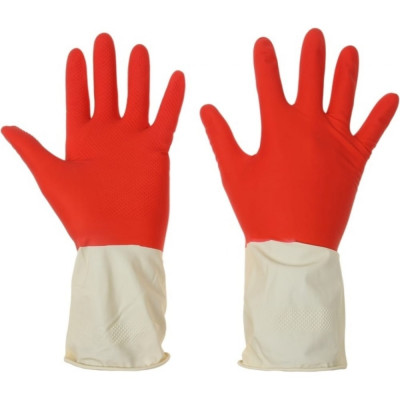 Плотные хозяйственные латексные перчатки Доляна 799892