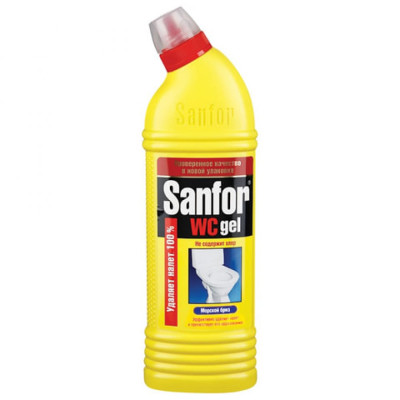 Чистящее средство для уборки туалета SANFOR WC gel Морской бриз 1549 601959