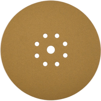 Шлифовальный круг PADU GOLD D 225 мм, P60, на липучке, 9 отверстий Круг-5шт-Р60-9-отв