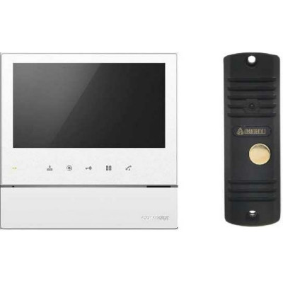 Комплект видеодомофона и вызывной панели COMMAX CDV-70H2 White/AVC305B