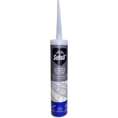Санитарный силиконовый герметик для ванны и кухни Selsil Bath & Kitche 112800001