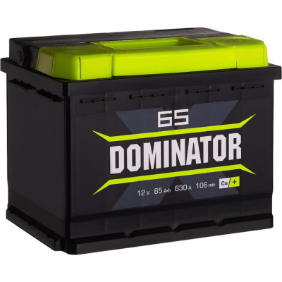 Аккумулятор Dominator 6 СТ 65 Ач 0 LR 630 А ССА 565108060
