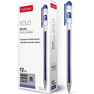 Гелевая ручка Hatber Solo 058621