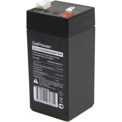 Свинцово-кислотный аккумулятор GoPower LA-445 00-00016678