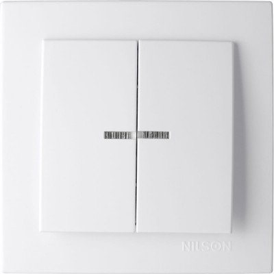 Двухклавишный выключатель Nilson TOURAN-ALEGRA-THOR 24111004