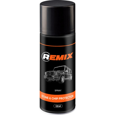 Антигравийное покрытие REMIX Spray Stone & Chip Protection BLACK RM171105