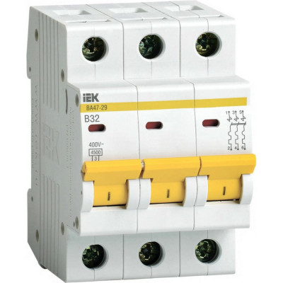 Модульный автоматический выключатель IEK MVA20-3-032-B