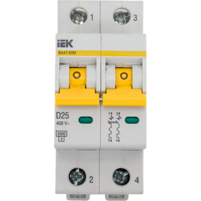 Автоматический выключатель IEK ВА47-60M MVA31-2-025-D