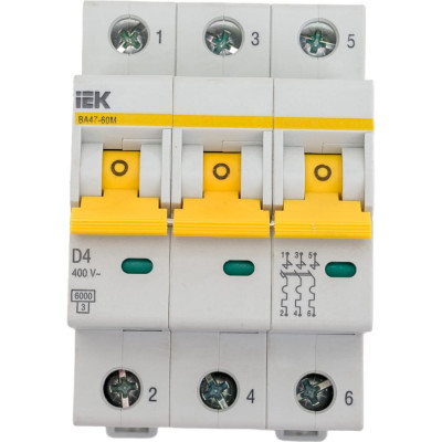 Автоматический выключатель IEK ВА47-60M MVA31-3-004-D