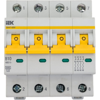 Автоматический выключатель IEK ВА47-60M MVA31-4-010-B