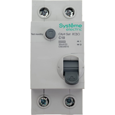 Автоматический выключатель дифференциального тока Systeme Electric City9 set C9D34610
