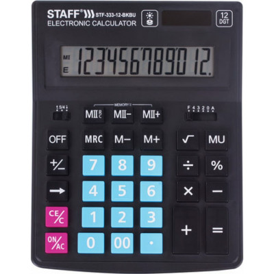 Настольный калькулятор Staff PLUS STF-333-BKBU 250461