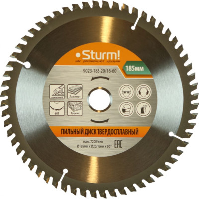 Пильный диск Sturm 9023-185-20/16-60
