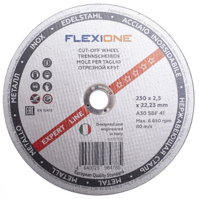 Отрезной круг по металлу и нержавейке Flexione 10001198
