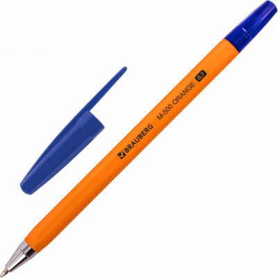 Ручка шариковая BRAUBERG M-500 ORANGE 143448
