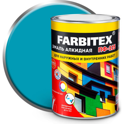 Алкидная эмаль Farbitex ПФ-115 4300006002