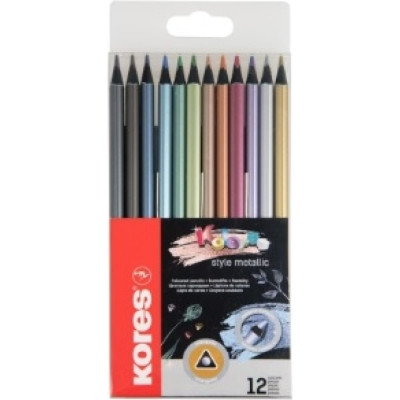Цветные карандаши Kores kolores metallic style 1536760