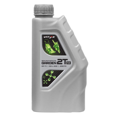 Полусинтетическое моторное масло VITEX Garden 2T Plus API TC; ISO-L-EGD; JASO FD V334301