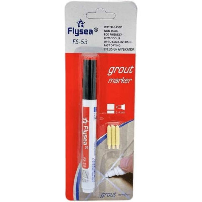 Маркер краска для плиточных швов Flysea Grout Marker FS-53BLACK