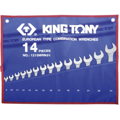 Набор комбинированных ключей KING TONY 1215MRN01