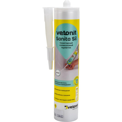 Санитарный силиконовый герметик Vetonit sanita sil 1024942