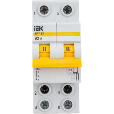 Трехпозиционный выключатель-разъединитель IEK ВРТ-63 MPR10-2-063