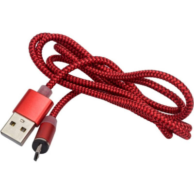 Дата кабель для micro USB More Choice Smart USB 3.0A Magnetic нейлон 1м