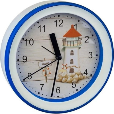 Круглые часы-будильник Perfeo Quartz PF-TC-009 30015219
