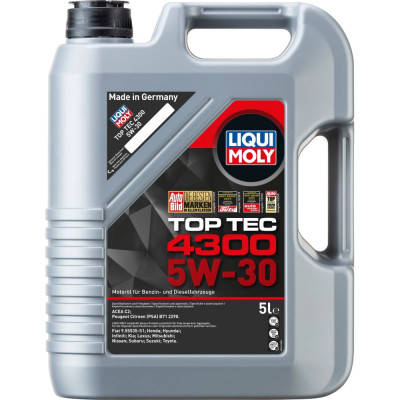 НС-синтетическое моторное масло LIQUI MOLY Top Tec 4300 5W-30 C2 2324