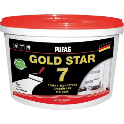 Морозостойкая акрилатная краска ПУФАС GOLD STAR 7 тов-130468