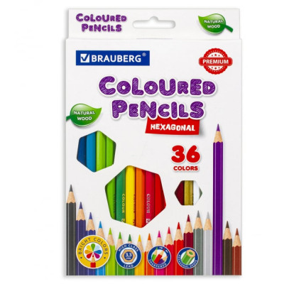 Цветные карандаши BRAUBERG PREMIUM 181659