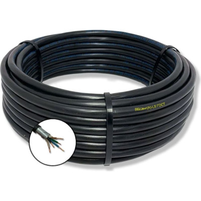 Силовой бронированный кабель ПРОВОДНИК вбшвнг(a)-ls 5x4 мм2, 50м OZ236325L50