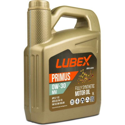 Синтетическое моторное масло Lubex PRIMUS MV 0W-30 CF/SL A3/B4 L034-1619-0405