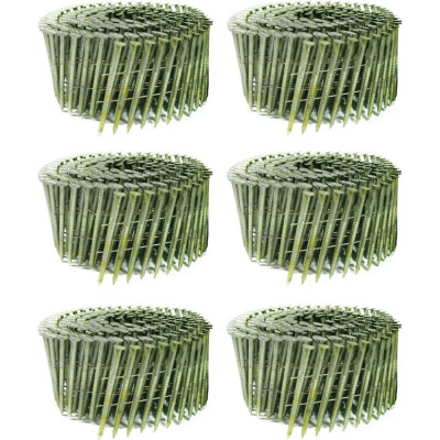 Ершеные барабанные гвозди Кордленд 1500 шт. (6 кассет по 250 шт.) 3,1 мм, длина 100 мм, шляпки 7 мм GVB-00034.6