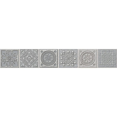 Бордюр Azori Ceramica 40,5x6,2 grazia grey nefertiti 585581001