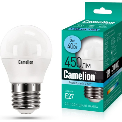 Электрическая лампа светодиодная Camelion lEDRB/5-G45/840/E27 15060