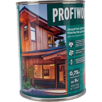 Защитно-декоративное покрытие для древесины Profiwood 72625