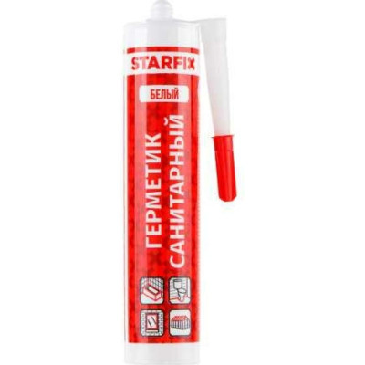 Санитарный силиконовый герметик STARFIX Sanitary Silicone SM-57866