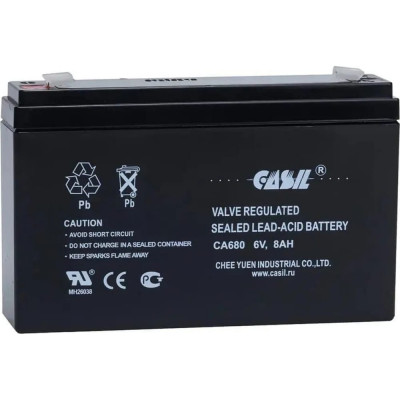 Аккумуляторная батарея CASIL CA680 (6 В / 8 Ач) 10601915