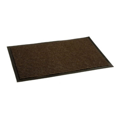 Ребристый влаговпитывающий коврик In'Loran 90x120 см. коричневый 10-9122