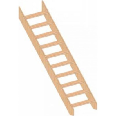 Прямая деревянная лестница ТДВ ЛМО-10 