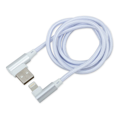 Угловой зарядный дата-кабель для iPhone 6/7/8/X Arnezi A0605031