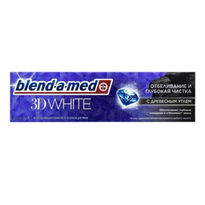Зубная паста BLEND_A_MED 3D White Отбеливание и глубокая чистка с Древесным углем 740863